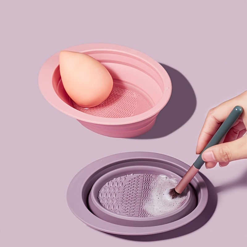 Beauty Makeup Brushes - 1pc 다기능 실리콘 메이크업 브러쉬 접이식