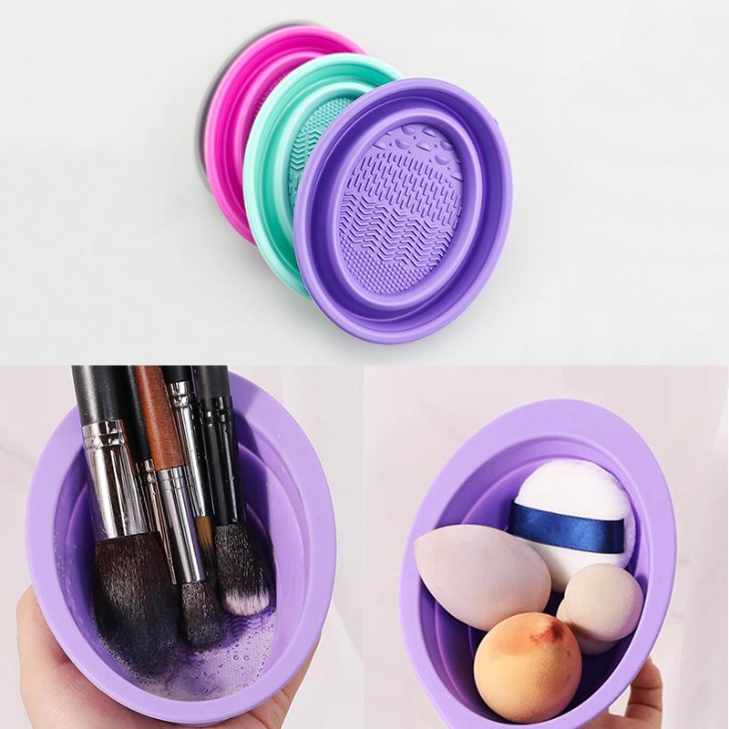 Beauty Makeup Brushes - 부드러운 실리콘 메이크업 브러쉬 클리너 접이식