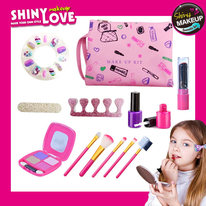 Makeup Beauty Makeup Game - 화장품 가방이있는 소녀를위한 메이크업 키트 장난감