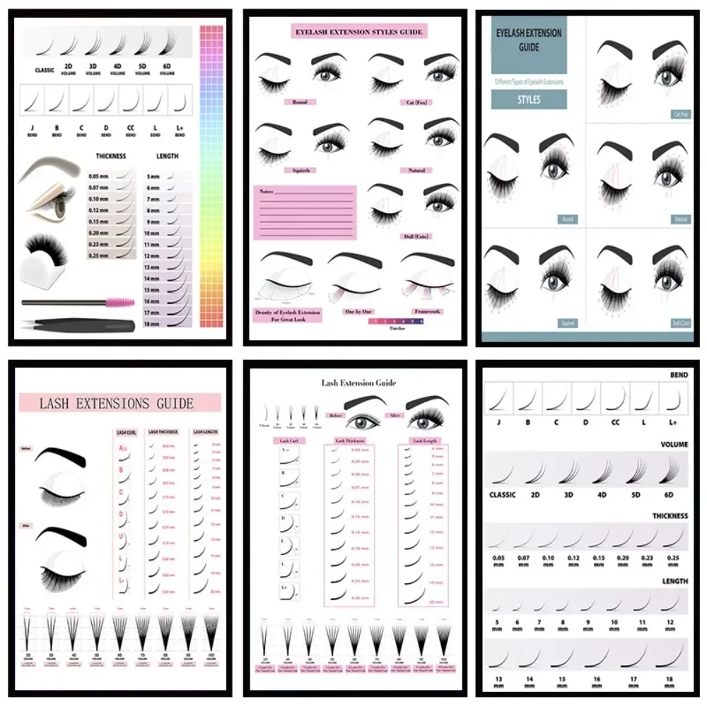 Eyelash Extension - 캔버스 페인팅 HD 프린트 벽 포스터