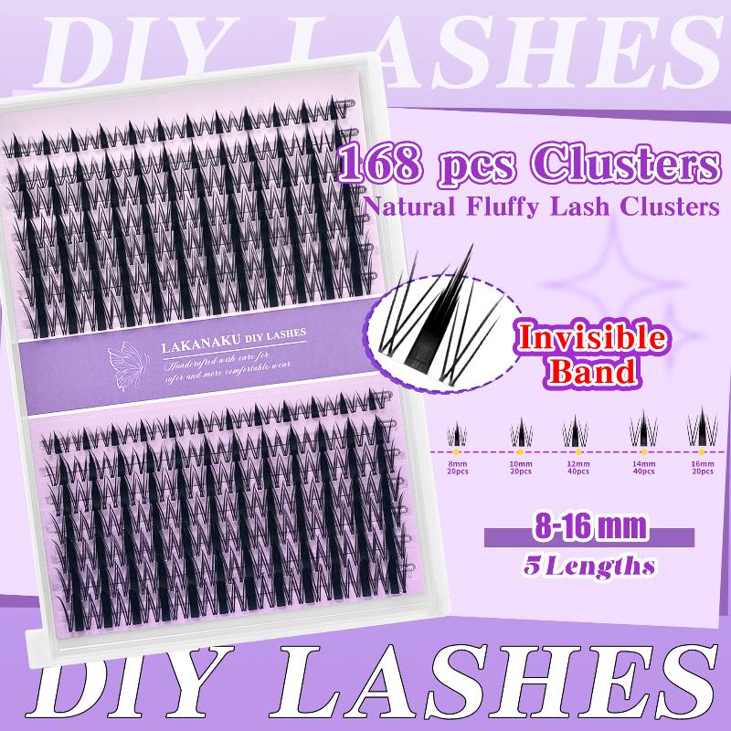 Eyelash Extension - 자연스러운 속눈썹 클러스터 개별 속눈썹 풍성하고