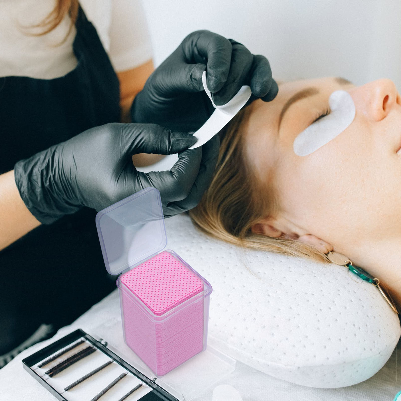 Eyelash Extension - 600개입 클리닝 코튼 와이프 속눈썹 연장