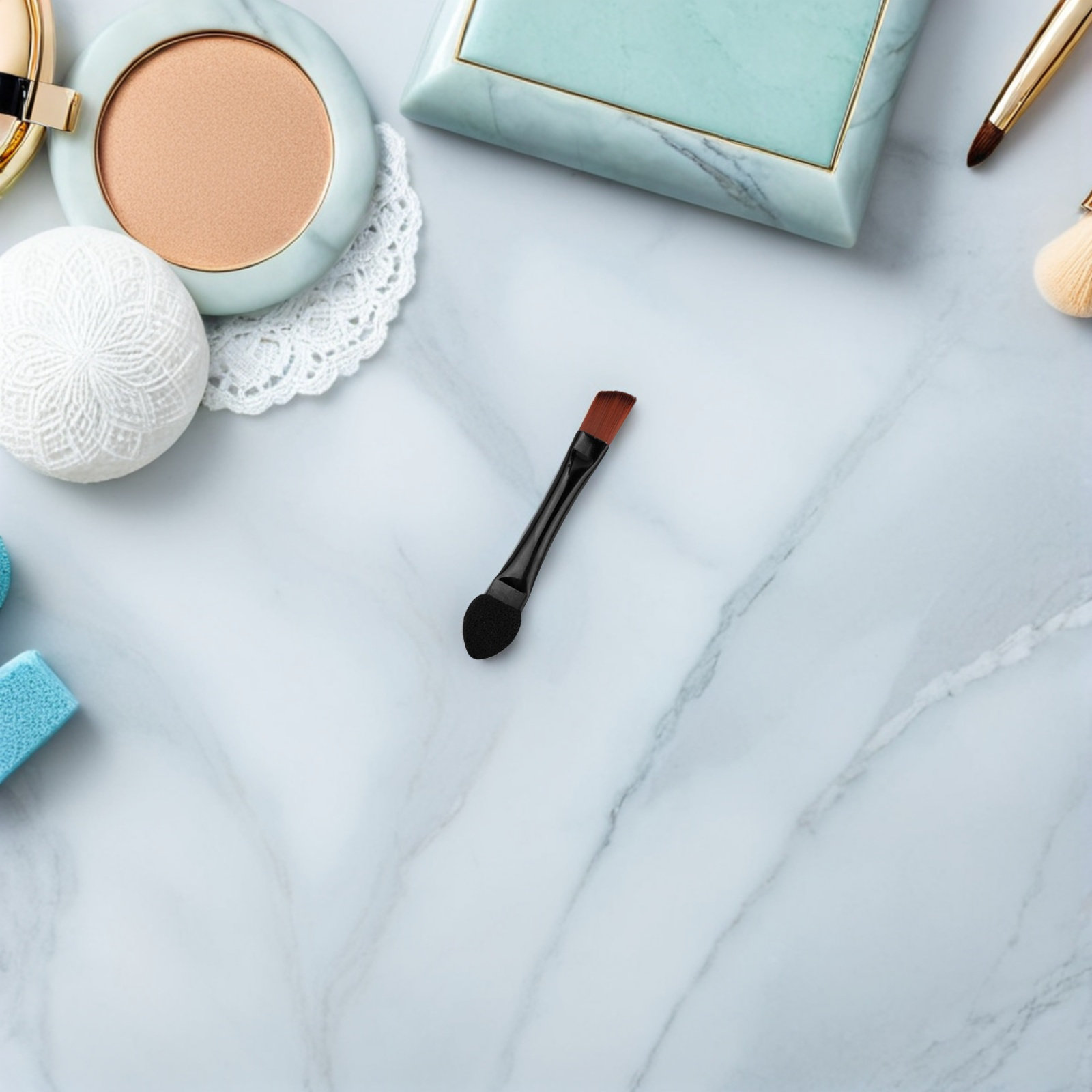 Beauty Makeup Tool - 50개입 양면 각진 브러쉬 눈썹 스풀리