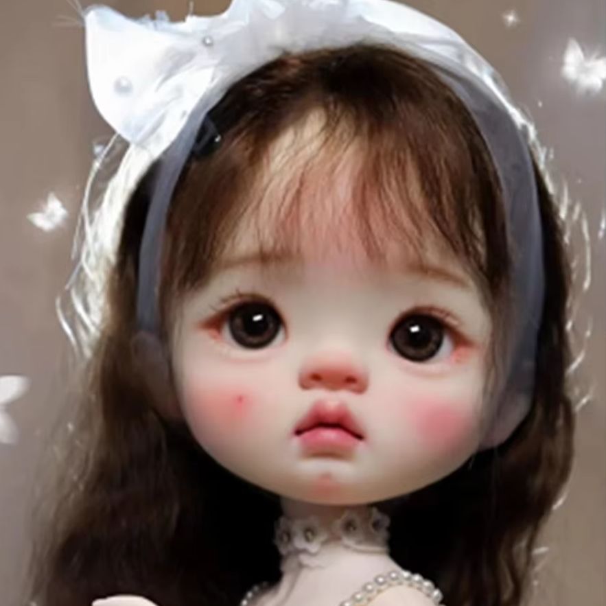 Beauty Makeup For Girl - 앰버 걸 헤드 레진 인형 부품,