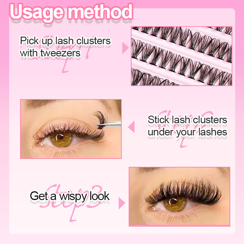 개별 속눈썹 속눈썹 클러스터 8-16mm 200개 자연 - Eyelash Extension 리뷰 및 가격
