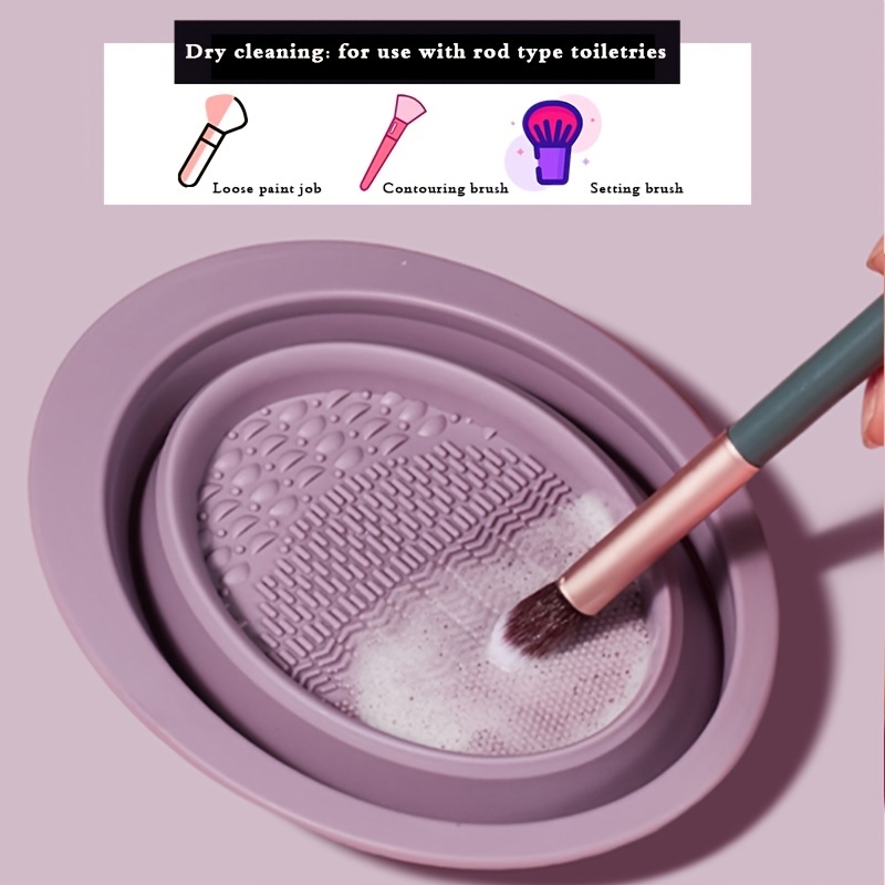 1pc 다기능 실리콘 메이크업 브러쉬 접이식 청소 그릇 - Beauty Makeup Brushes 리뷰 및 가격