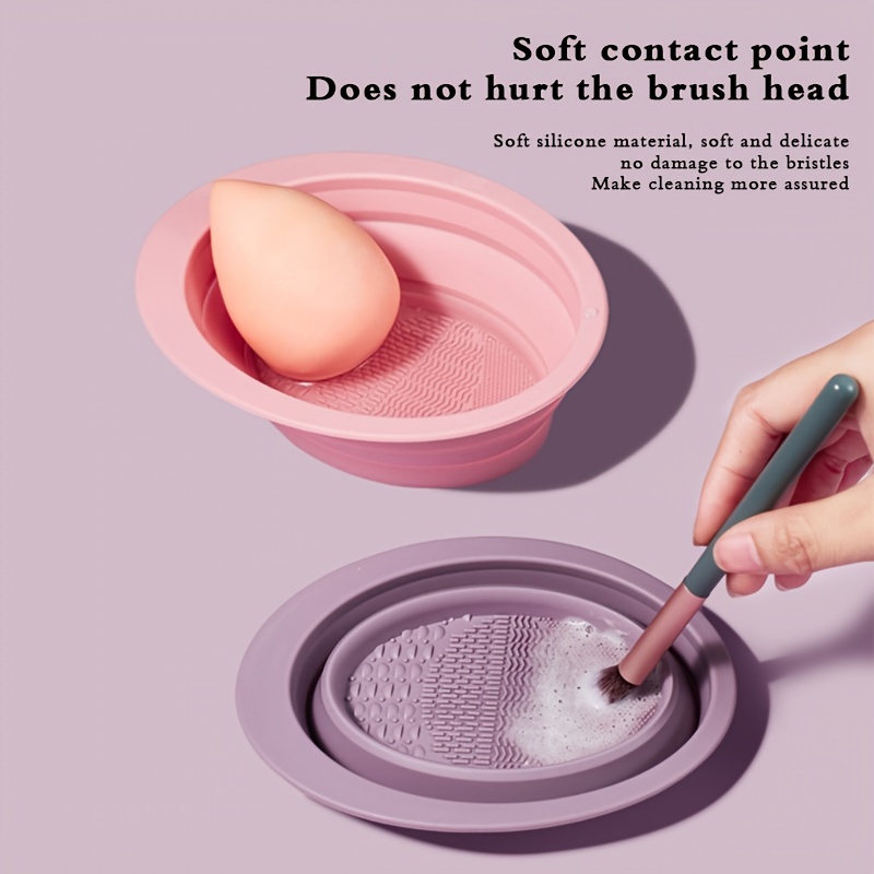 1pc 다기능 실리콘 메이크업 브러쉬 접이식 청소 그릇 - Beauty Makeup Brushes 리뷰 및 가격