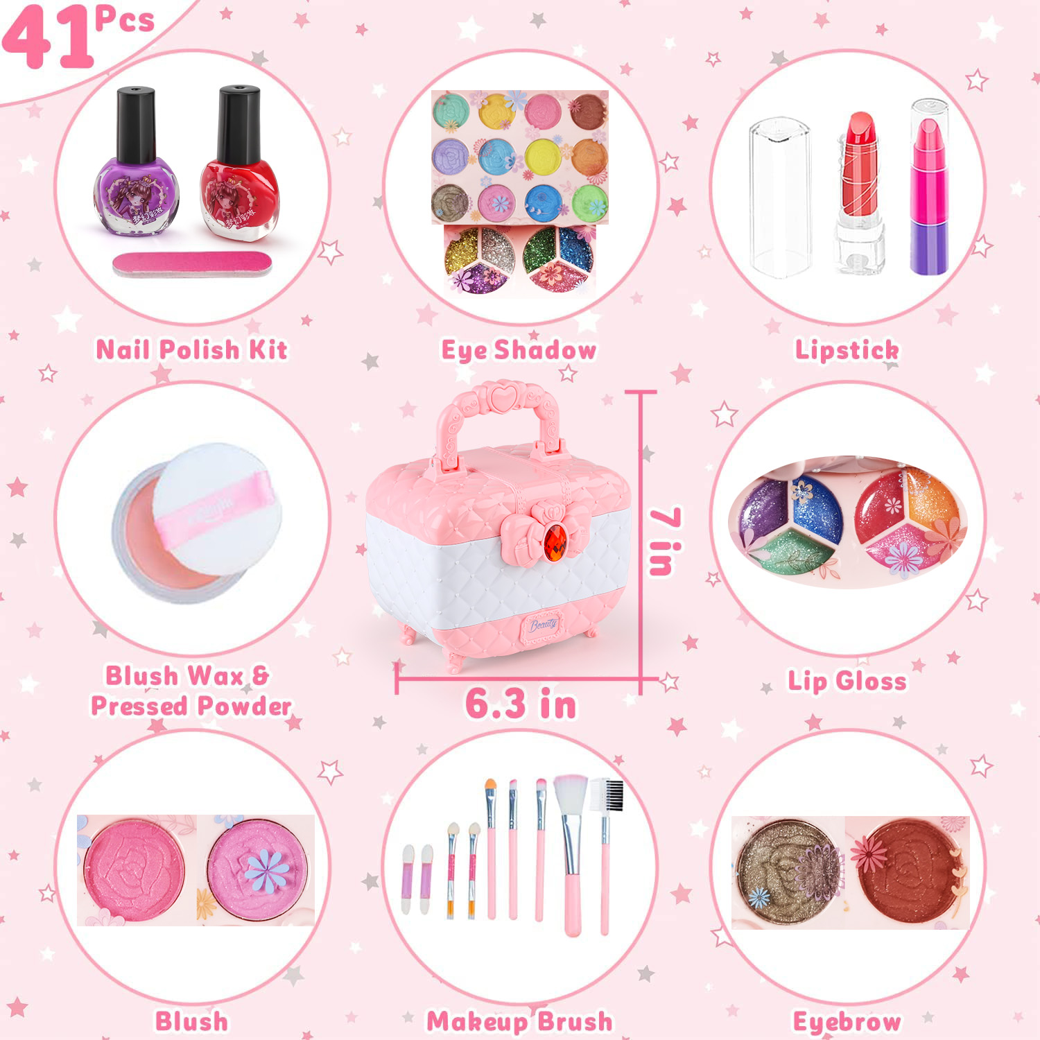 여아용 키즈 메이크업 장난감 키트, 세척 가능한 메이크 - Beauty Makeup For Girl 리뷰 및 가격