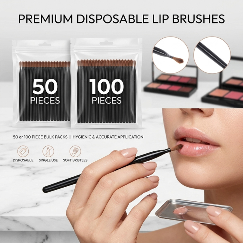 50/100pcs 일회용 립 브러쉬 세트 립스틱 글로스 - Beauty Makeup Tool 리뷰 및 가격