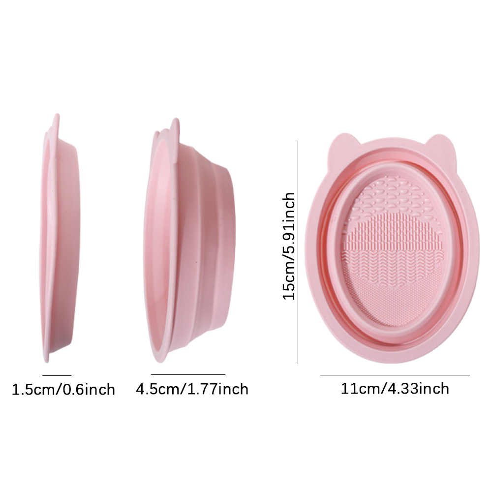 접이식 실리콘 메이크업 브러쉬 세척 볼 휴대용 화장품  - Beauty Makeup Brushes 리뷰 및 가격
