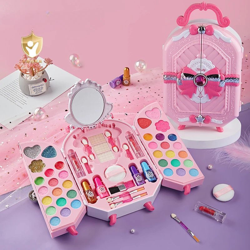 소녀를위한 안전한 화장품 장난감 공주 화장품 아이 섀도 - Beauty Makeup For Girl 리뷰 및 가격