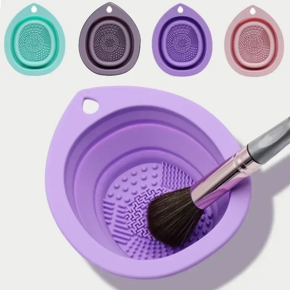 실리콘 메이크업 브러쉬 청소 그릇 접이식 세척 매트 휴 - Beauty Makeup Brushes 리뷰 및 가격