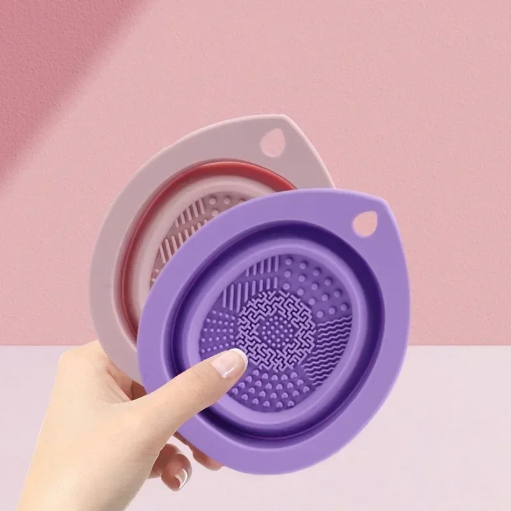 실리콘 메이크업 브러쉬 청소 그릇 접이식 세척 매트 휴 - Beauty Makeup Brushes 리뷰 및 가격