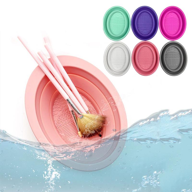 부드러운 실리콘 메이크업 브러쉬 클리너 접이식 파우더  - Beauty Makeup Brushes 리뷰 및 가격