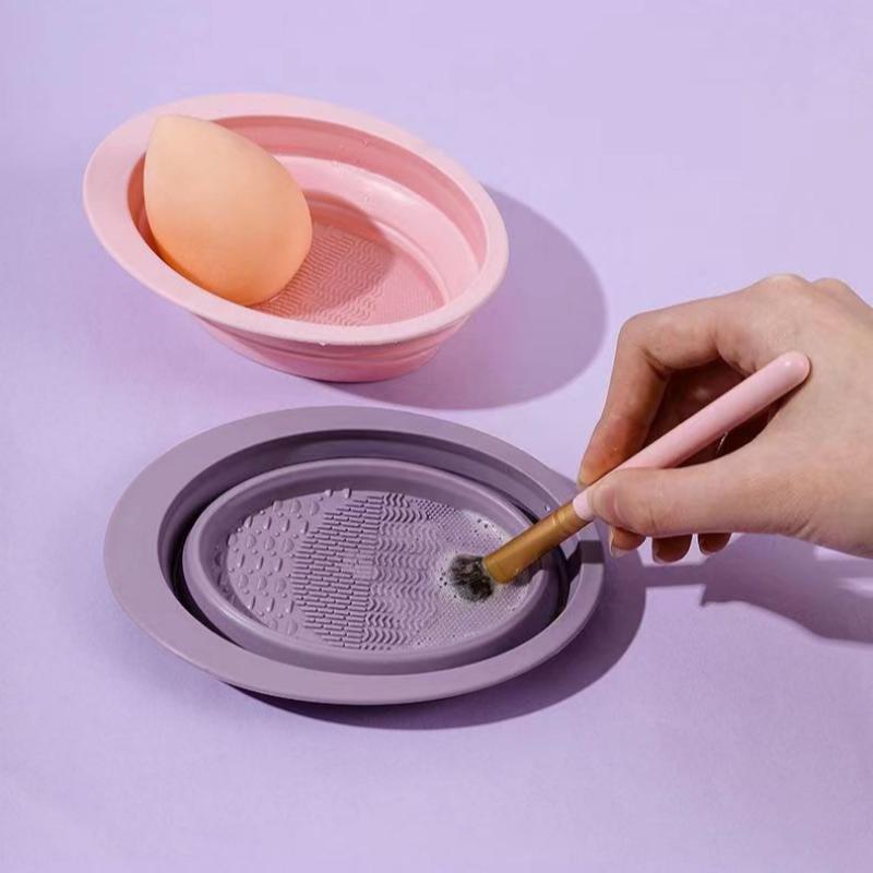부드러운 실리콘 메이크업 브러쉬 클리너 접이식 파우더  - Beauty Makeup Brushes 리뷰 및 가격