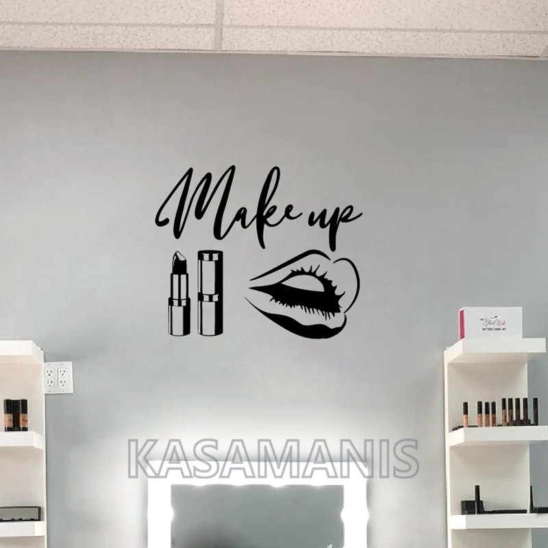 메이크업 견적 벽 아트 데칼 뷰티 살롱 장식 메이크업  - Beauty Of Makeup Quotes 리뷰 및 가격